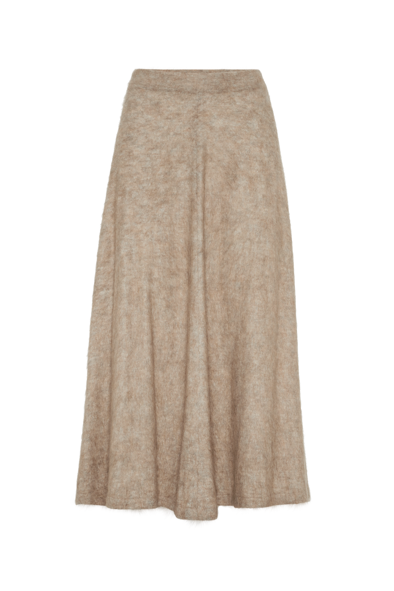Knitted skirt, Main, color, Light Brown