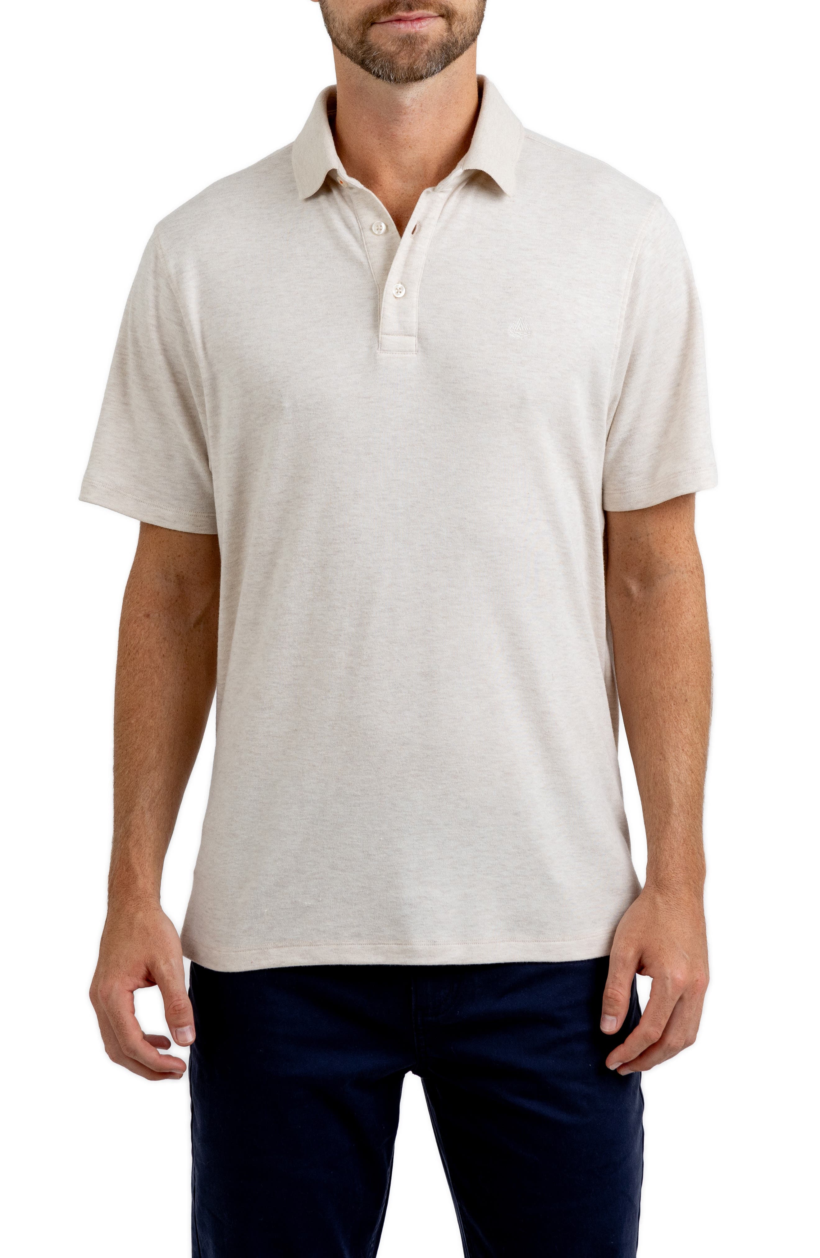 Heathered Jersey Polo - image 3