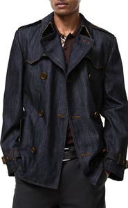 Burberry Short Denim Trench Coat