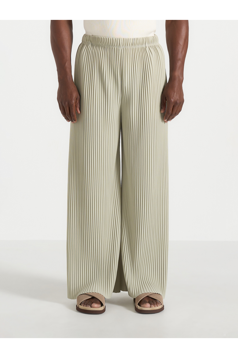 Jonas Pleated Wide Leg Pants, Alternate, color, Sage