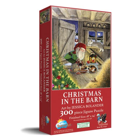 Christmas in the Barn 300 piece Jigsaw Puzzle for Adults