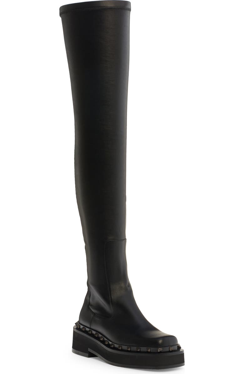 Valentino Garavani M-Way Rockstud Platform Over the Knee Boot, Main, color,