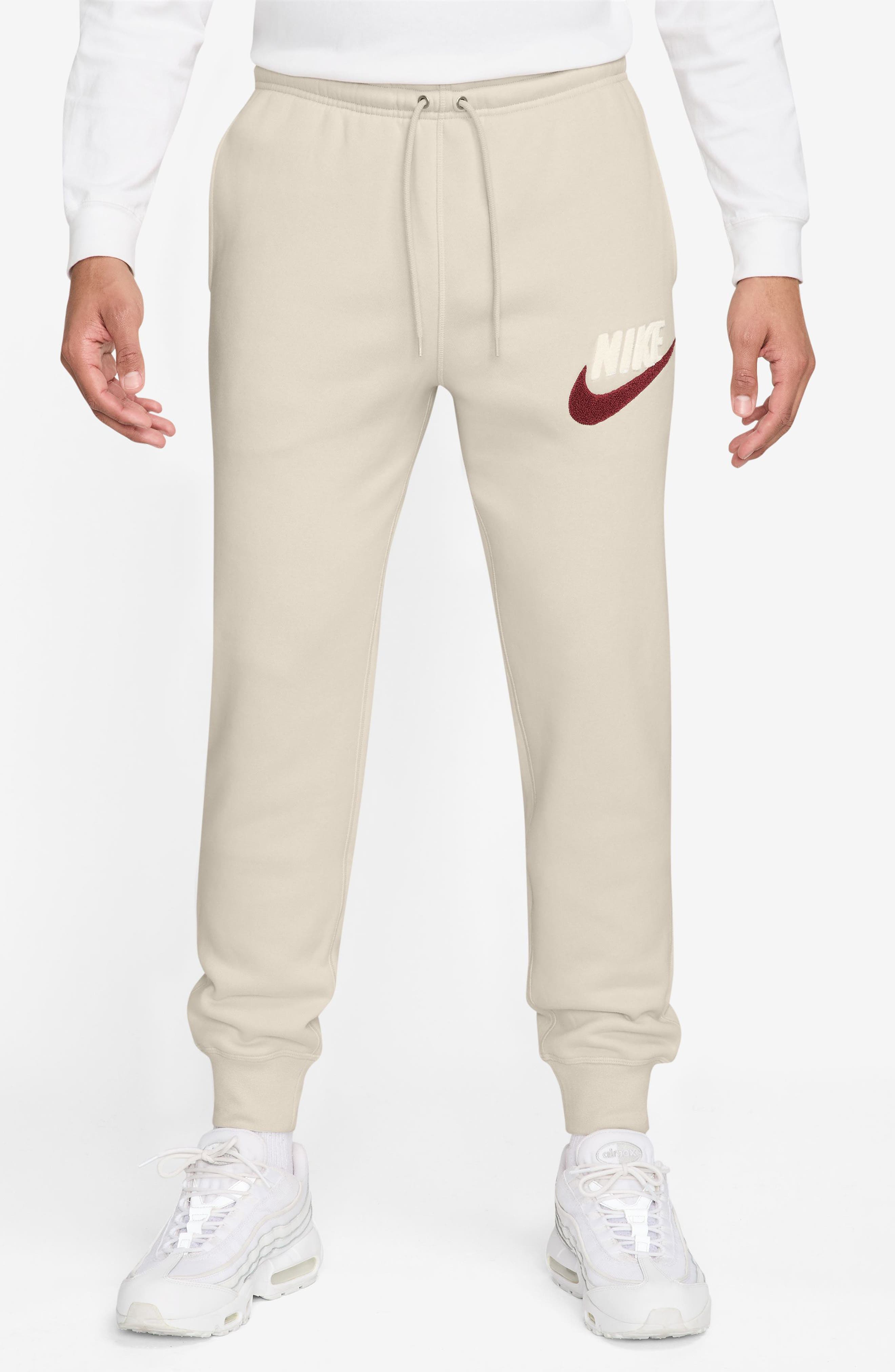 nike joggers beige