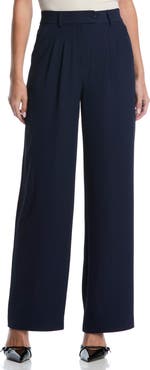Laundry by Shelli Segal Extended Tab Pleated Pants