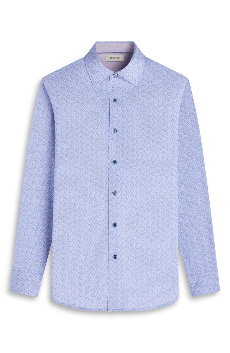 Bugatchi Jimmy OoohCotton<sup>®</sup> Button-Up Shirt, Alternate, color, Air Blue