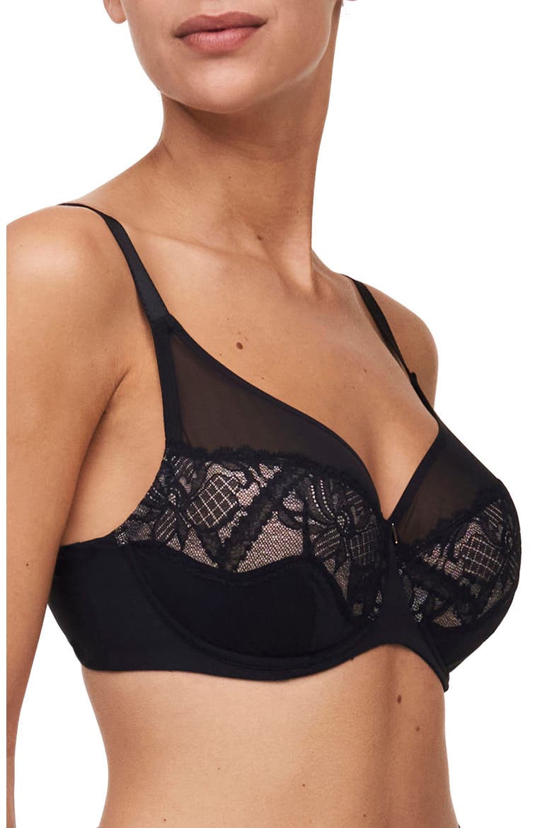 Orangerie Dream Full Coverage Underwire Bra, Alternate, color, BLACK-11