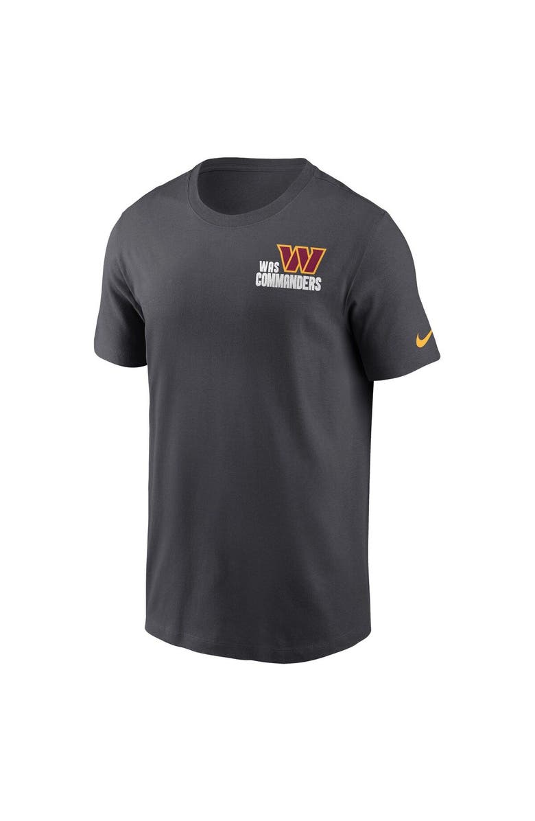 Nike Men's Nike Anthracite Washington Commanders Blitz Essential T-Shirt, Alternate, color, Anthracite