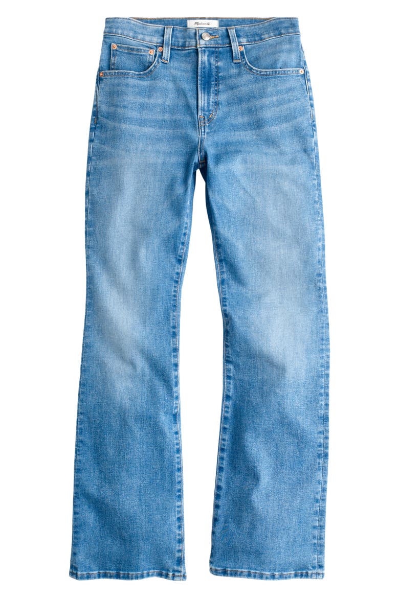 The Flare Super Stretch Crop Jeans, Main, color, MIDVALE WASH