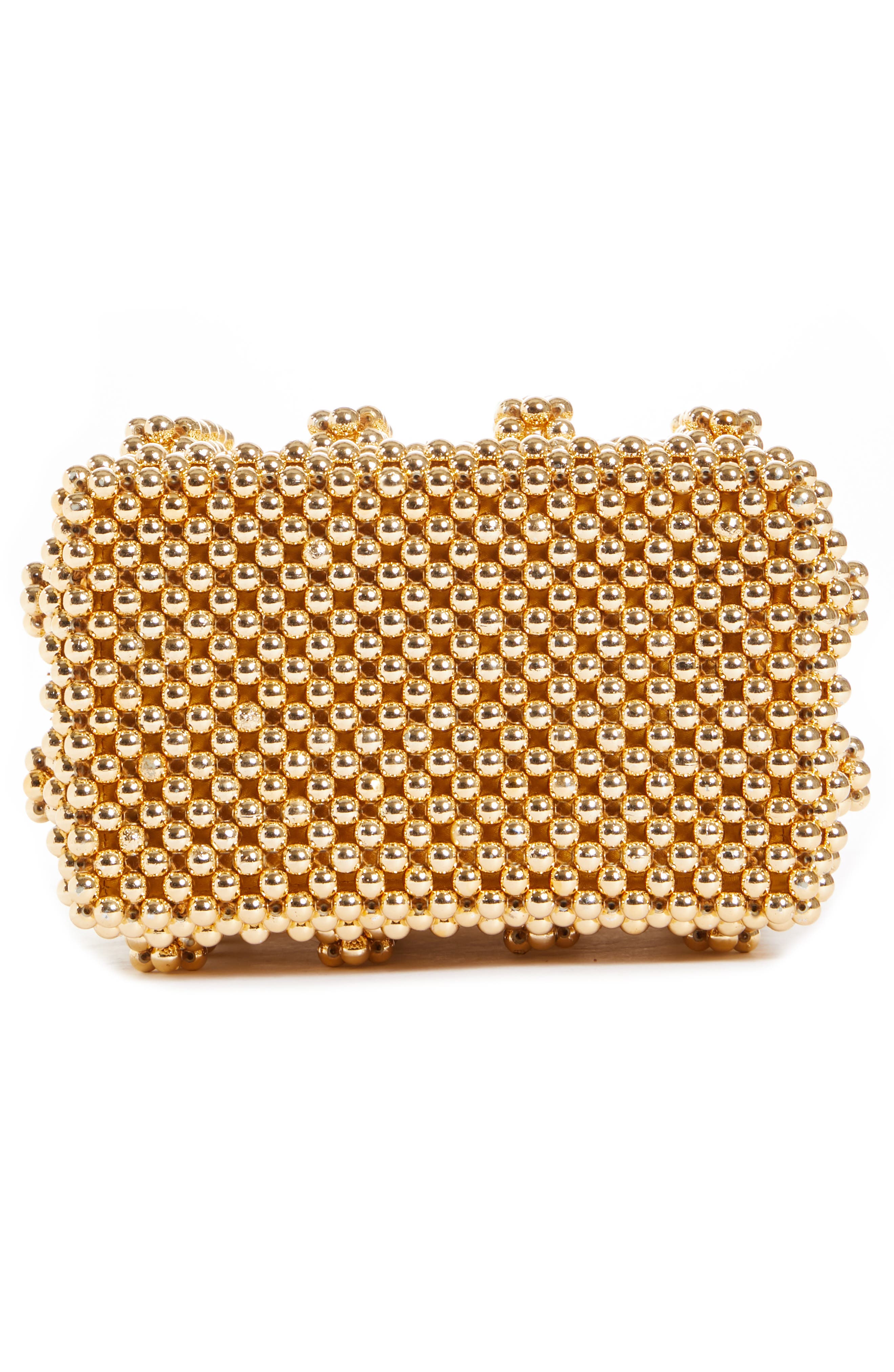 Antonia Small Beaded Handbag, Alternate, color, GOLD