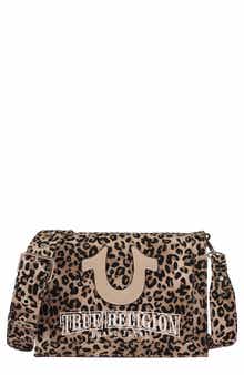 Bling Logo Leopard Messenger Bag