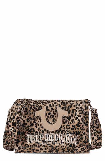 Bling Logo Leopard Messenger Bag