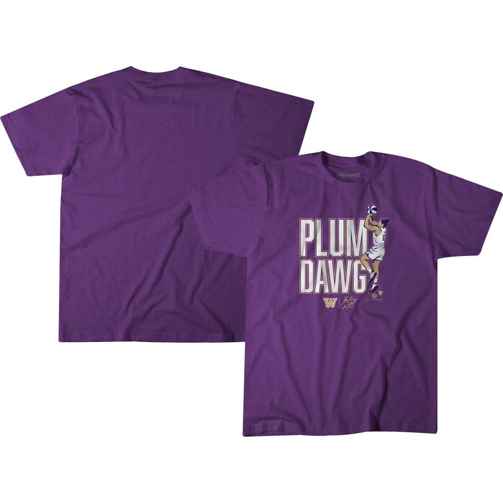 Breakingt Unisex Kelsey Plum Purple Washington Huskies Plum Dawg T-shirt