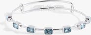 Alex and Ani March Birthstone Emerald Cut Bangle