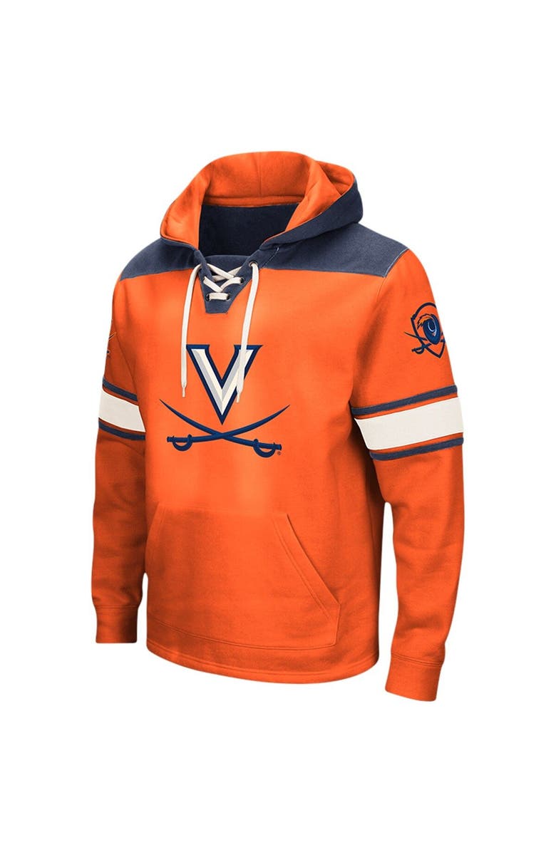 COLOSSEUM Men's Colosseum Orange Virginia Cavaliers 2.0 Lace-Up Pullover Hoodie, Alternate, color, Orange