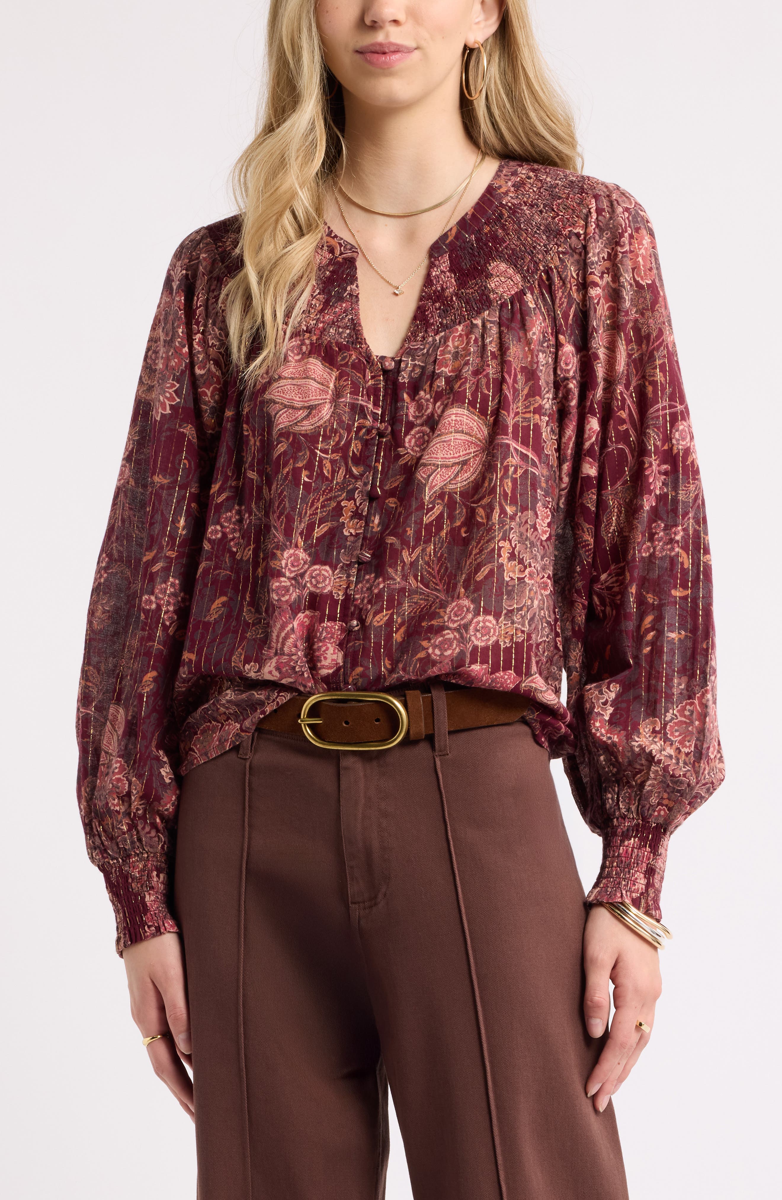BURGUNDY ANTIQUE BLOOMS