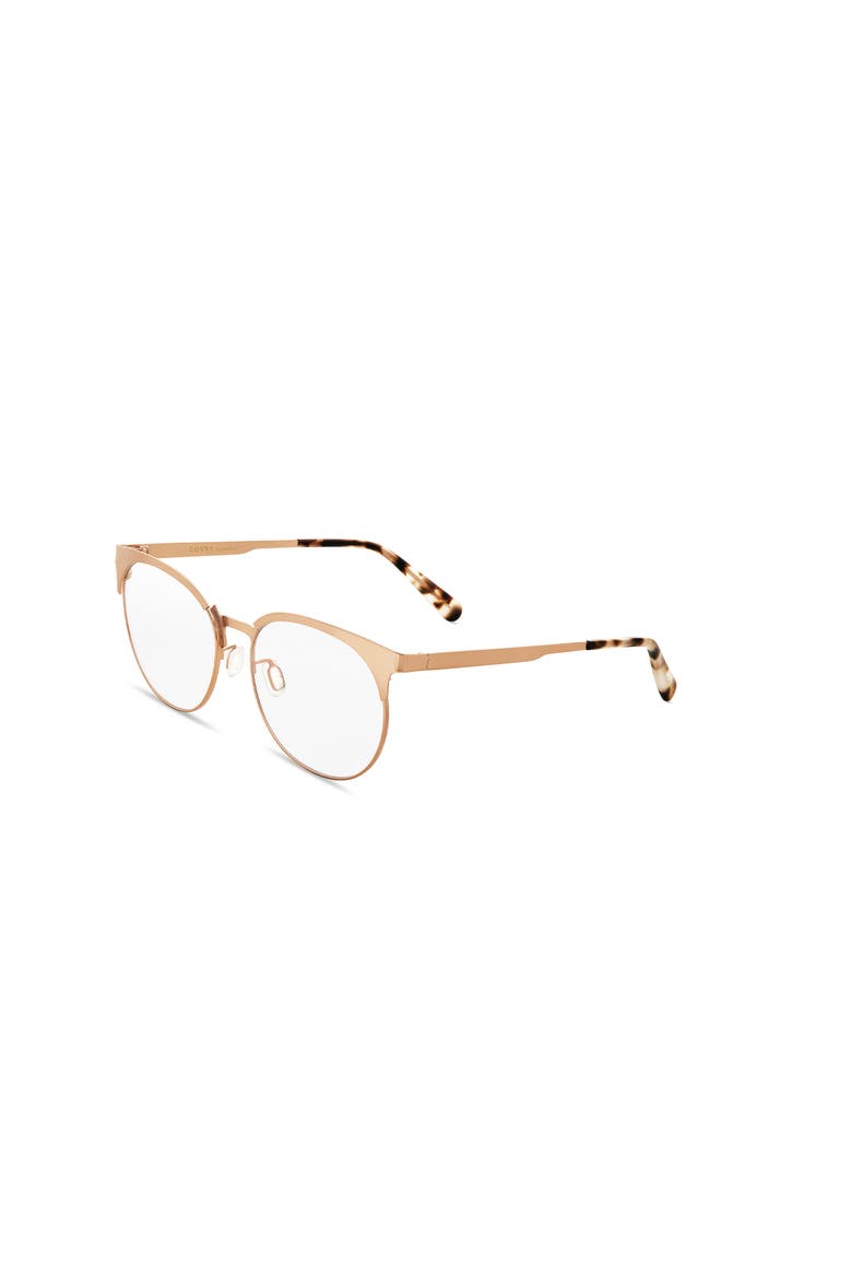 Hao Blue Light Blocking Glasses, Alternate, color, Matte rose metal