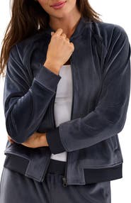 Barefoot Dreams® Velvet Bomber Jacket