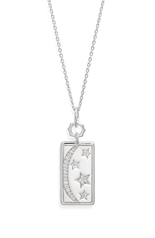 Monica Rich Kosann My Sun Moon Pendant Necklace In Gray