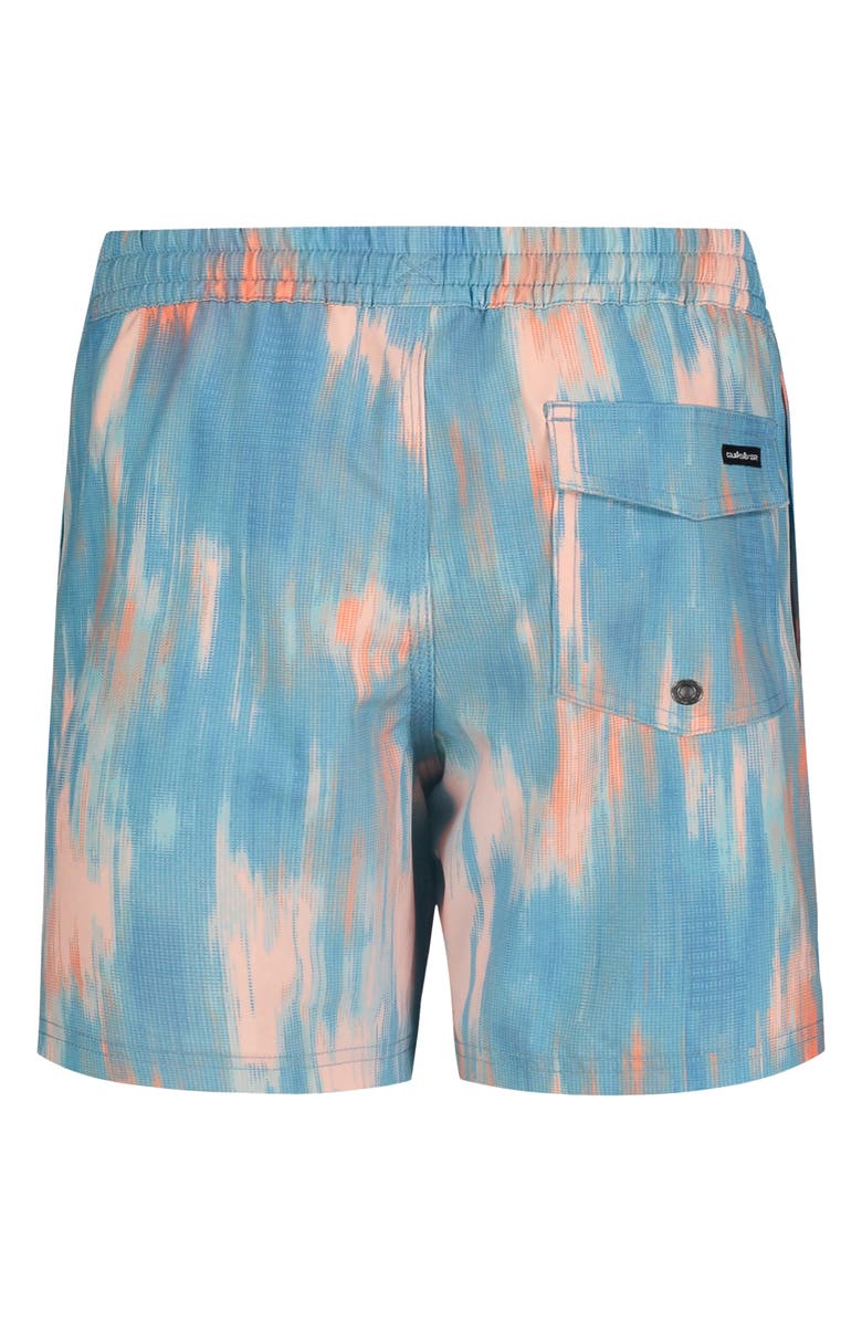 Quiksilver Kids' Surfsilk Mix Volley Swim Shorts, Alternate, color, Aqua Sky