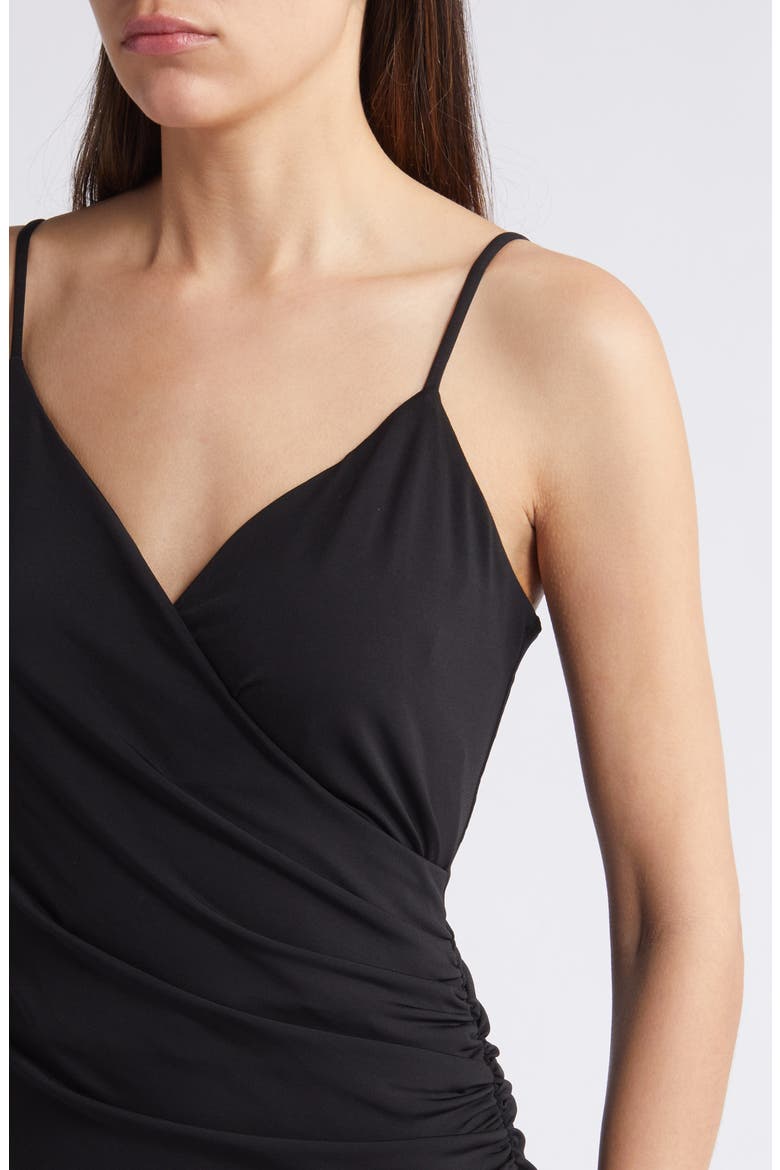Ruched Jersey Dress, Alternate, color, BLACK