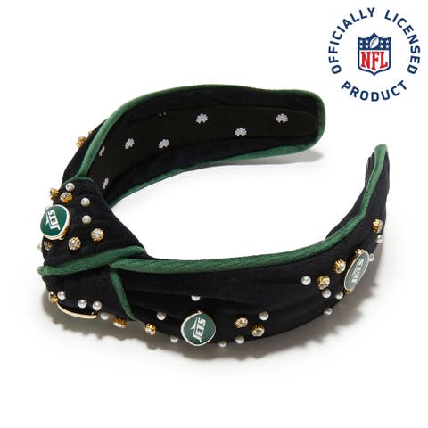 New York Jets Embellished Knotted Headband