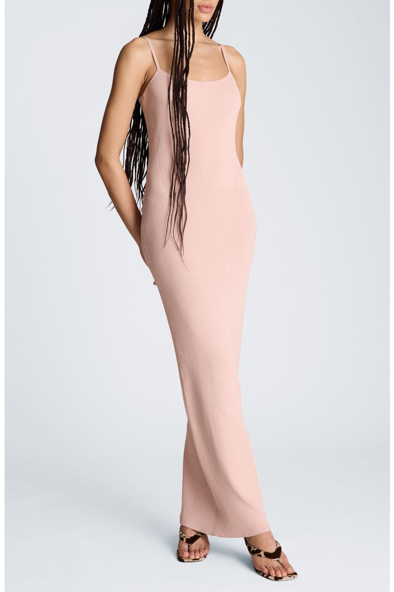 Ribbed Cami Sweater Dress, Alternate, color, ROSE