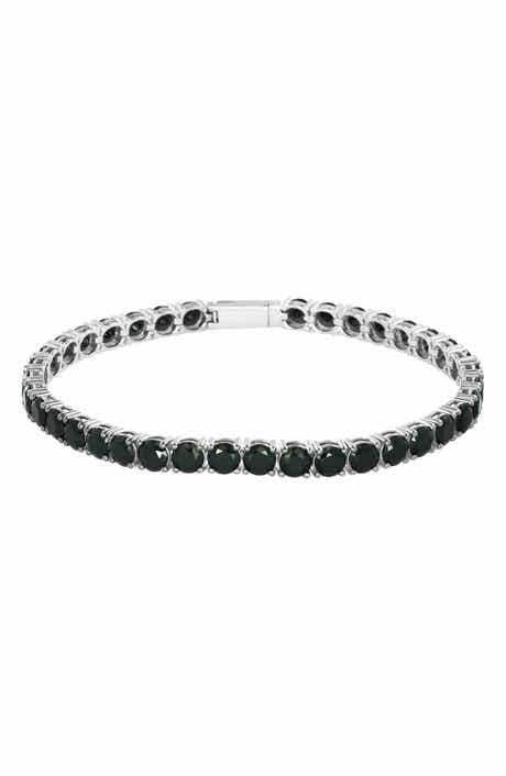 EFFY Sterling Silver Black Spinel Tennis Bracelet