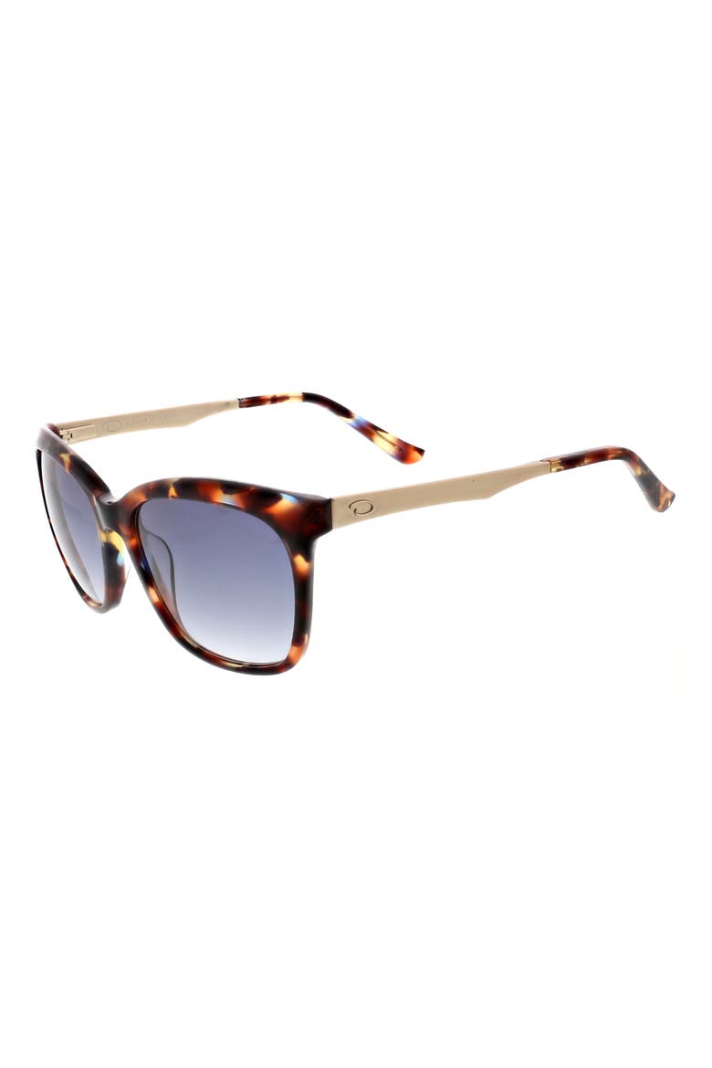 55mm Cat Eye Combination Sunglasses, Alternate, color, BLUE DEMI
