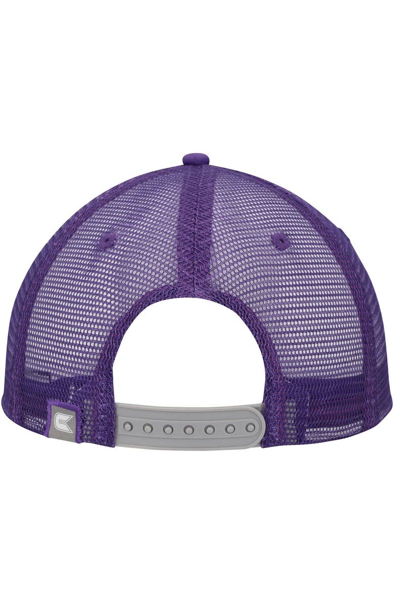 COLOSSEUM Men's Colosseum Gray/Purple Kansas State Wildcats Love Fern Trucker Snapback Hat, Alternate, color, Gray