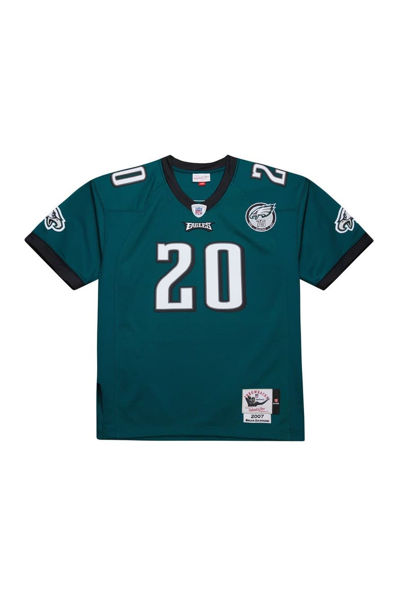 Men's Mitchell & Ness Brian Dawkins Green Philadelphia Eagles 2007 Authentic Throwback Retired Player Jersey, Alternate, color, Green