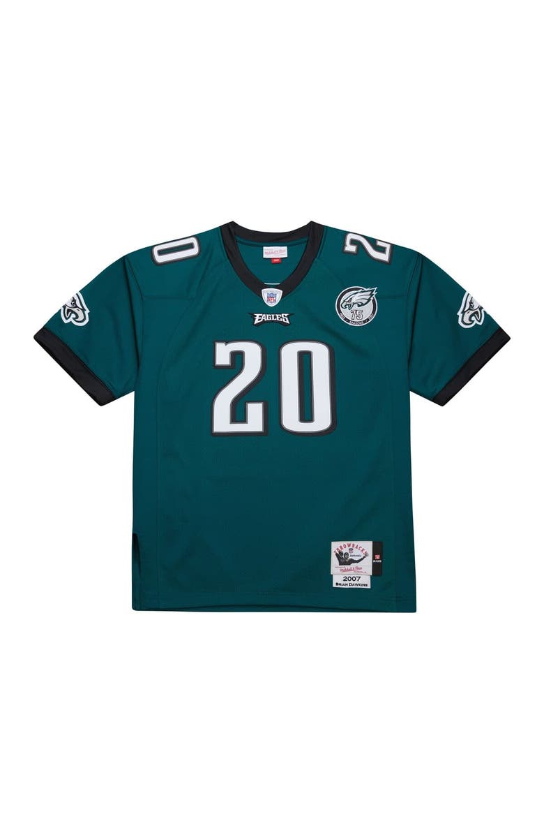 Mitchell & Ness Men's Mitchell & Ness Brian Dawkins Green Philadelphia Eagles 2007 Authentic Throwback Retired Player Jersey, Alternate, color, Green