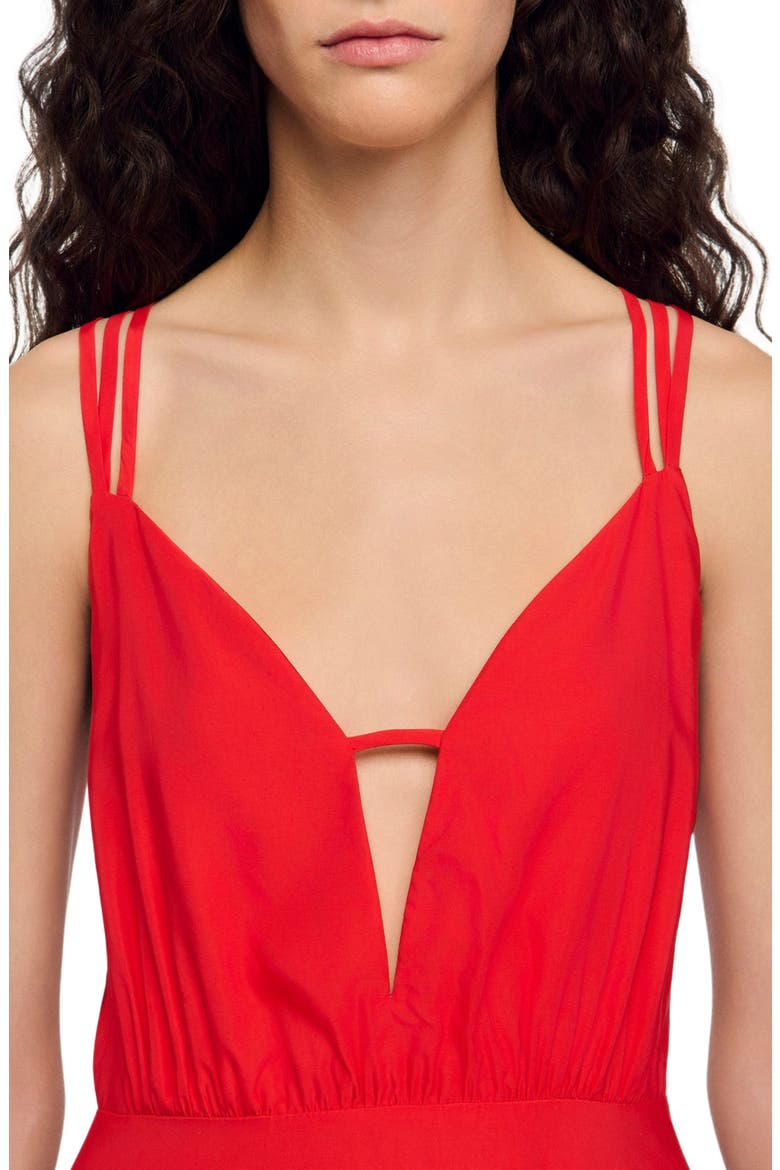 Asymmetric maxi dress, Alternate, color, Red