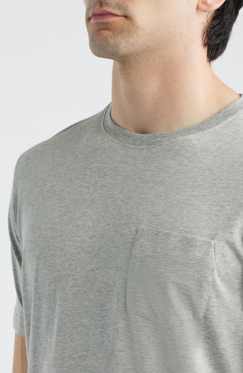 Peter Millar Crown Comfort Cotton Blend Pocket T-Shirt, Alternate, color, Coastal Grey