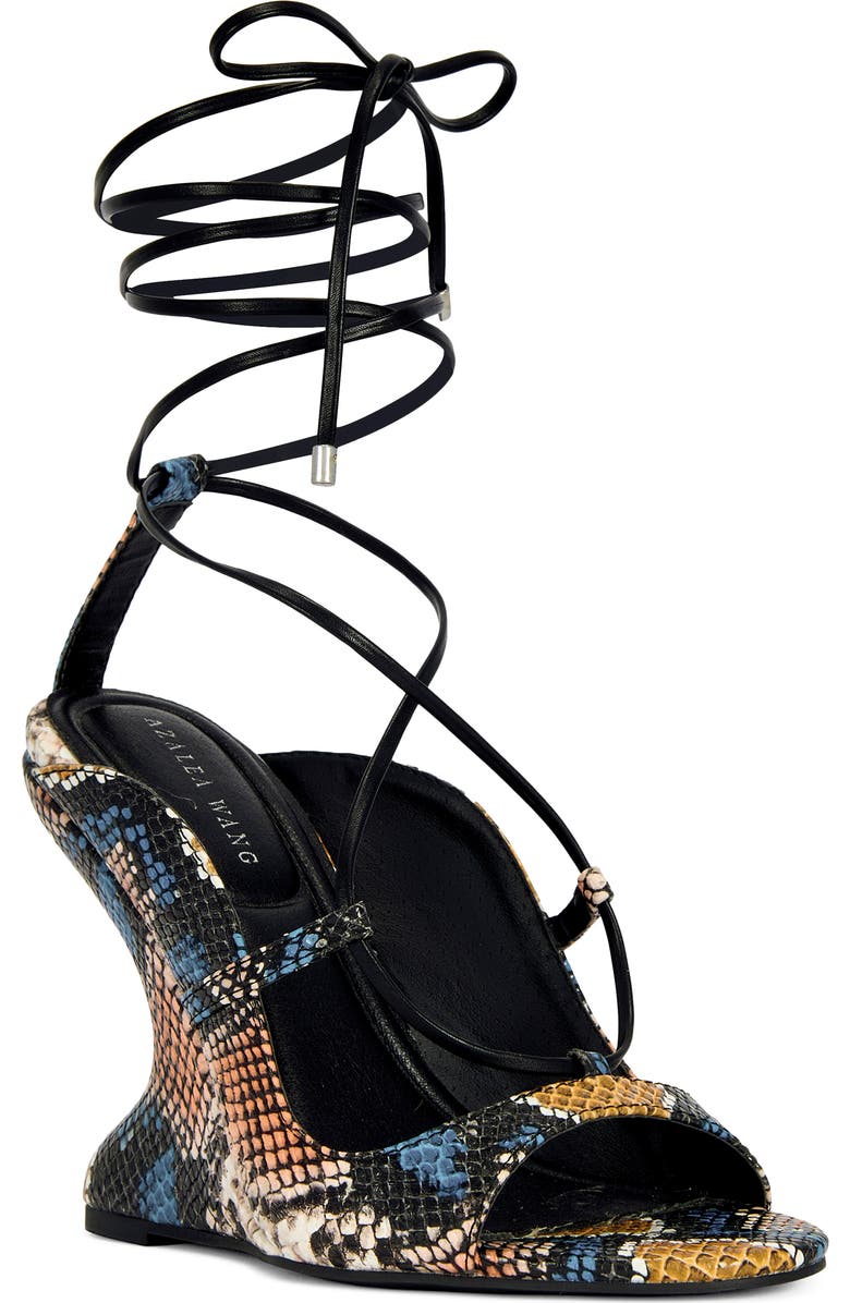 AZALEA WANG Orena Wraparound Wedge Sandal, Main, color,