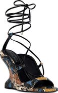 AZALEA WANG Orena Wraparound Wedge Sandal