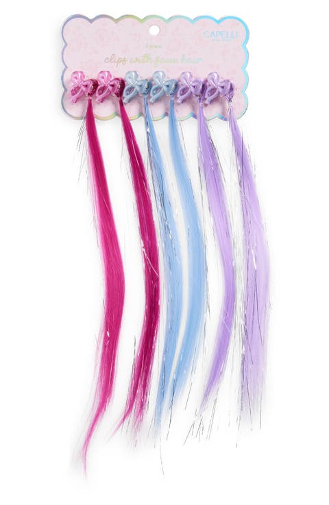 Kids' Assorted 6-Pack Tinsel Faux Hair Extensions