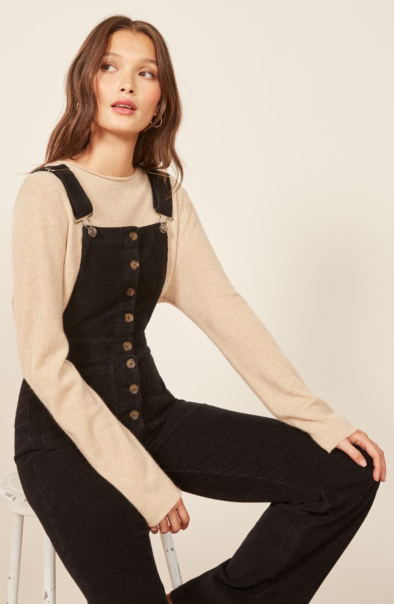 Reformation Cassidy Corduroy Overalls, Alternate, color,
