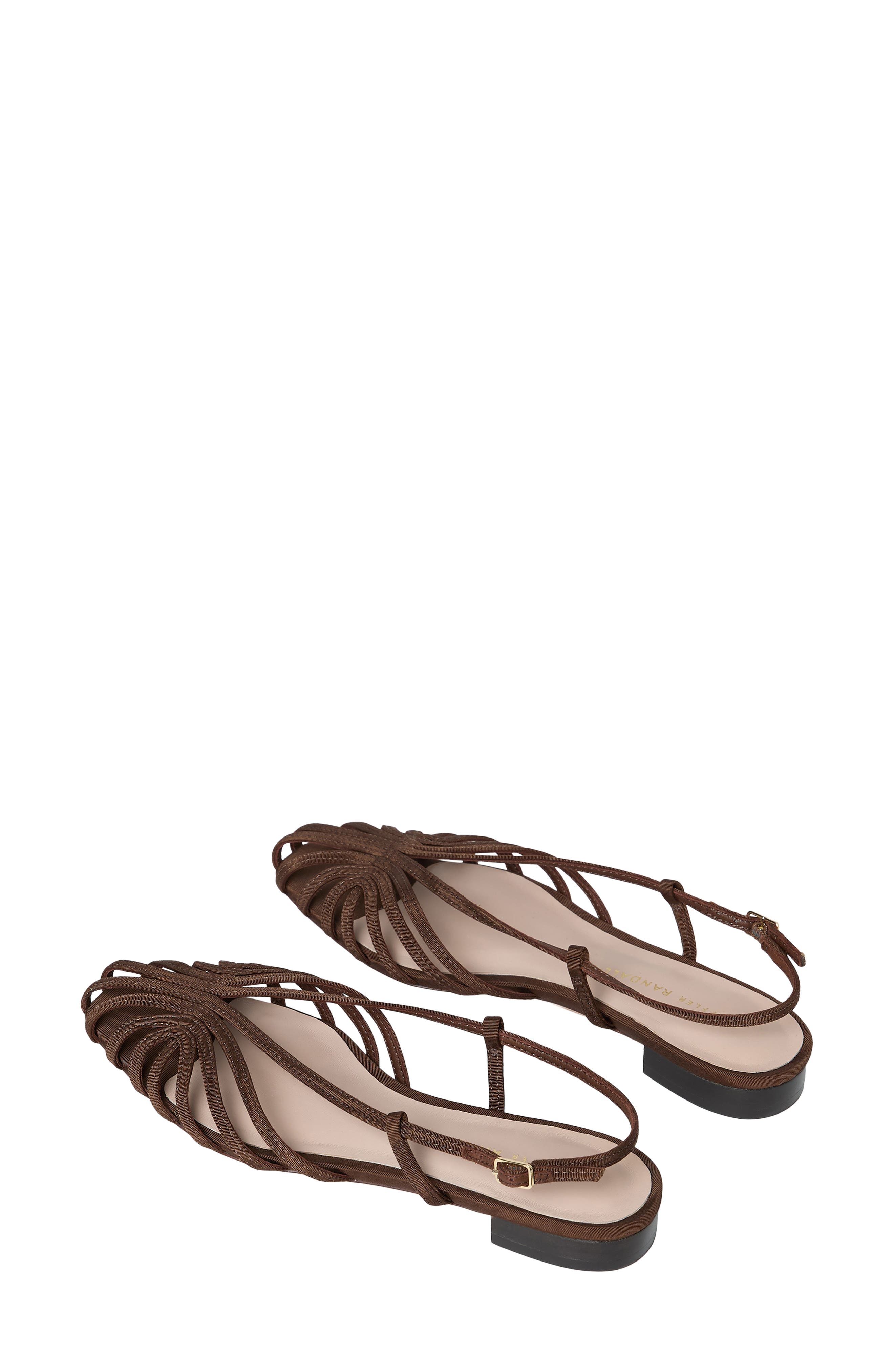 Loeffler Randall Devon Lattice Slingback Sandal, Alternate, color, Chocolate