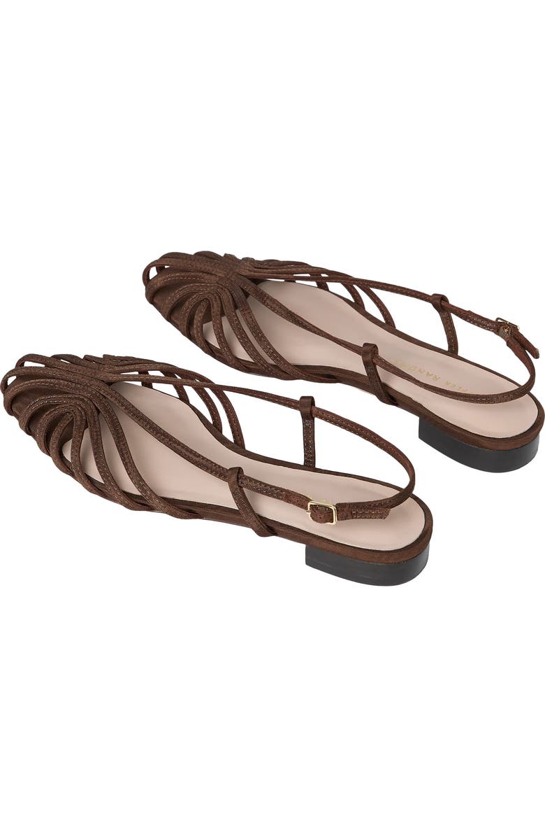 Loeffler Randall Devon Lattice Slingback Sandal, Alternate, color, Chocolate