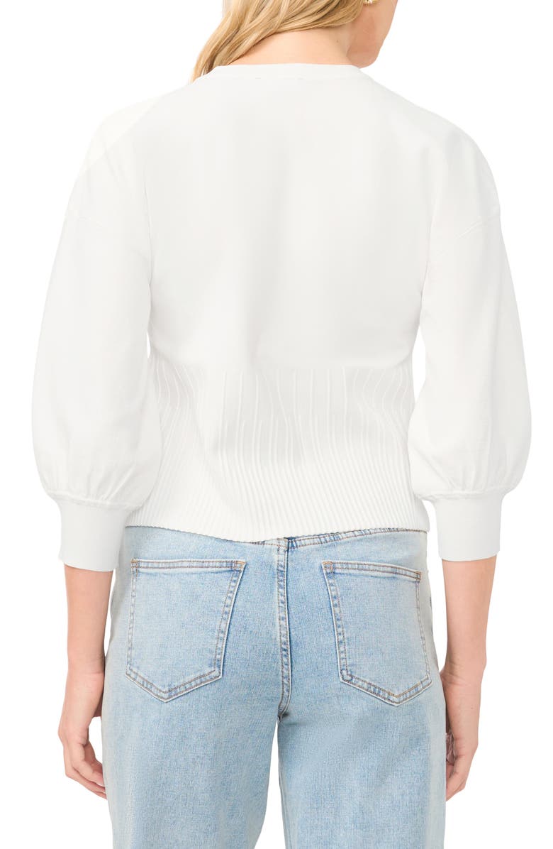1.STATE Ribbed Crop Cardigan, Alternate, color, Antique White