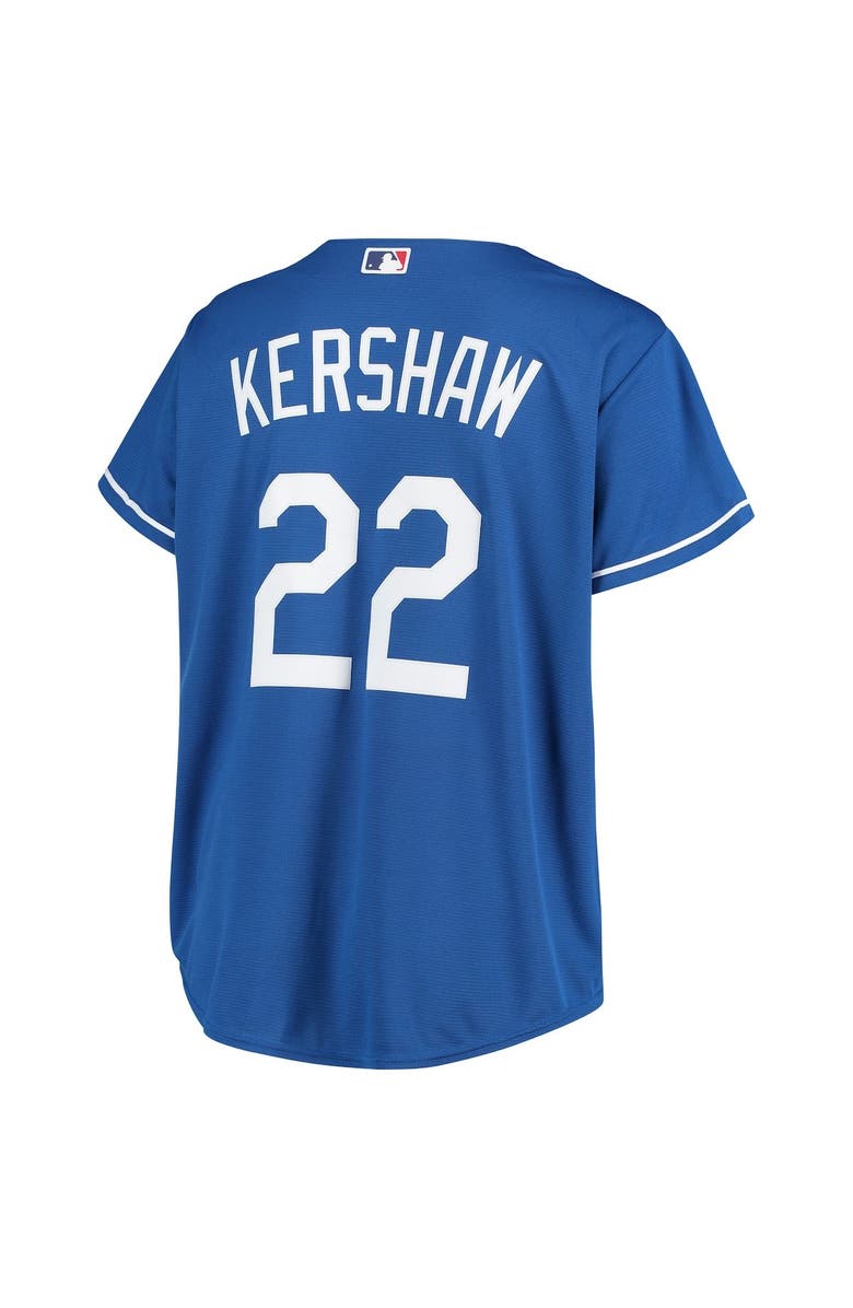 PROFILE Women's Clayton Kershaw Royal Los Angeles Dodgers Plus Size Replica Player Jersey, Alternate, color, 