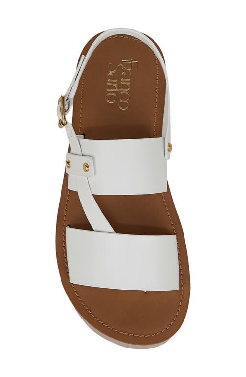 Franco Sarto Genova Slingback Platform Sandal In White