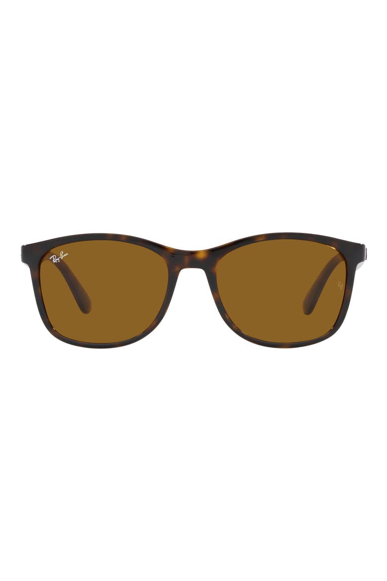 56mm Square Sunglasses, Main, color, HAVANA