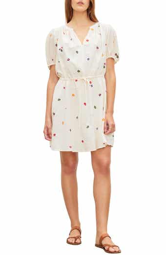 Cleo Embroidered Cotton Minidress