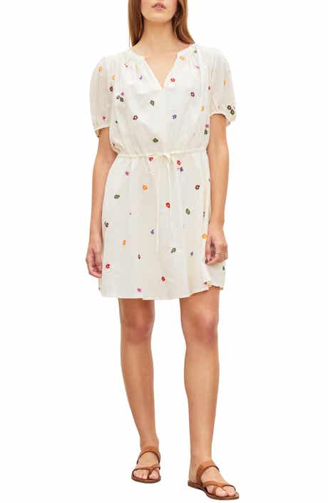 Cleo Embroidered Cotton Minidress