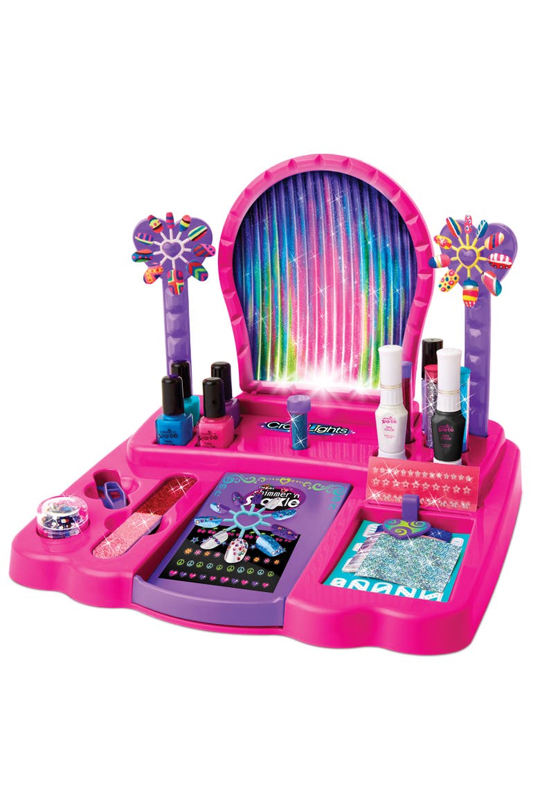 Shimmer N Sparkle Lights 8 In 1 Nail Design Studio, Alternate, color, Multicolored