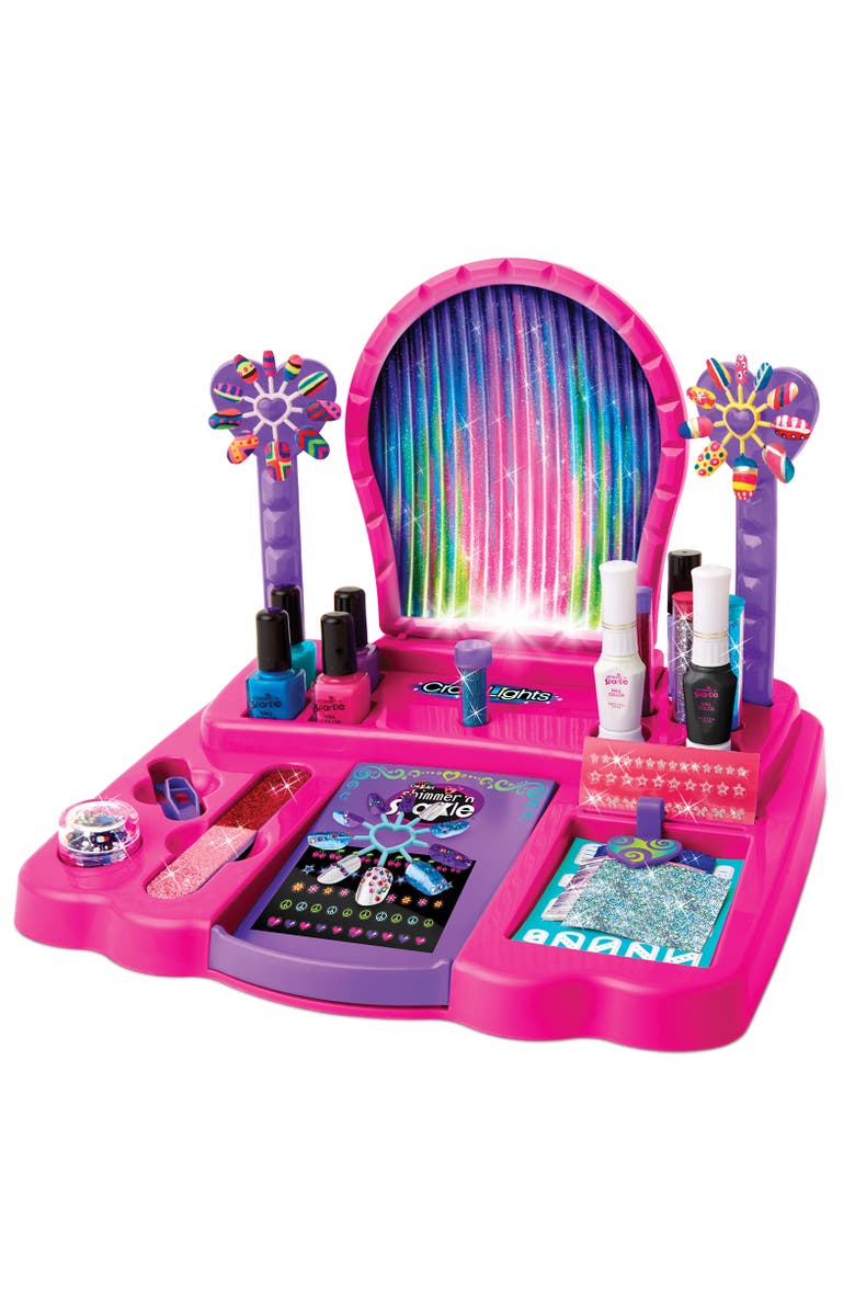 CRA-Z-ART Shimmer N Sparkle Lights 8 In 1 Nail Design Studio, Alternate, color, Multicolored