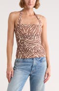 AFRM LOS ANGELES Kenzie Mesh Halter Top