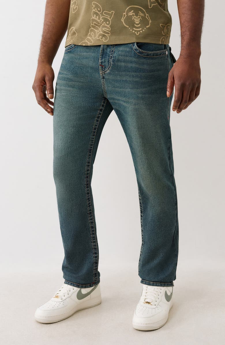 True Religion Geno Flap Pocket Slim Fit Jeans, Alternate, color, Medium Steamy