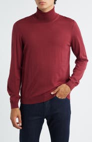 BOSS Musso Virgin Wool Turtleneck Sweater